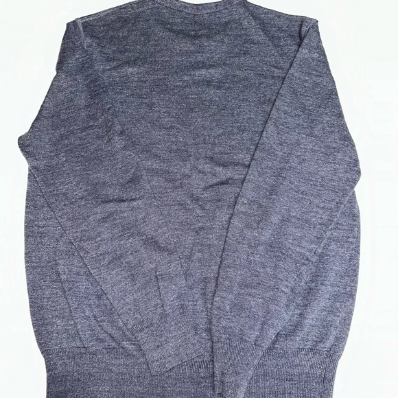 J. Crew Factory Men’s pullover light weight sweater crew neck Large Blue preppy - Picture 4 of 4